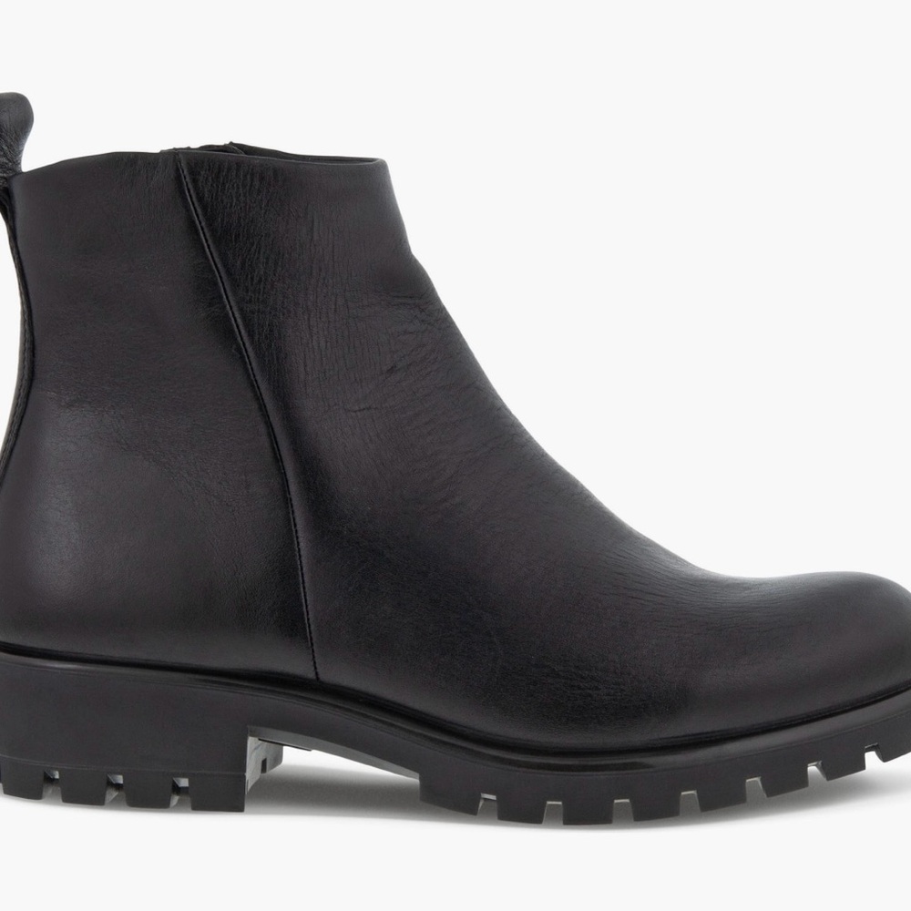 Ecco Women's Black Modtray Water Resistant Ankle Boots